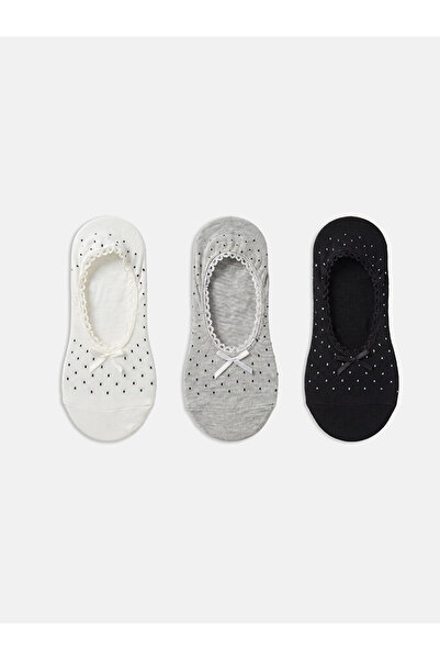 LC Waikiki مجموعة Sparkling Choices من Shining Store، جوارب باليه نسائية منقط...