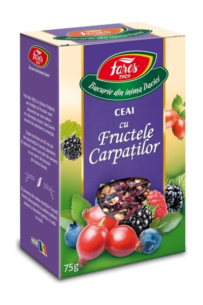 Fares Ceai fructele Carpatilor vrac 75g