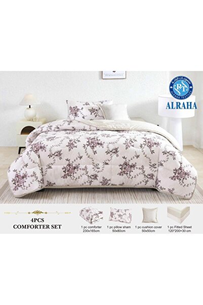 BIET ALMAFROSHAT Duvet Set with Single Bedspread and a Quilted Sheet Consisti...