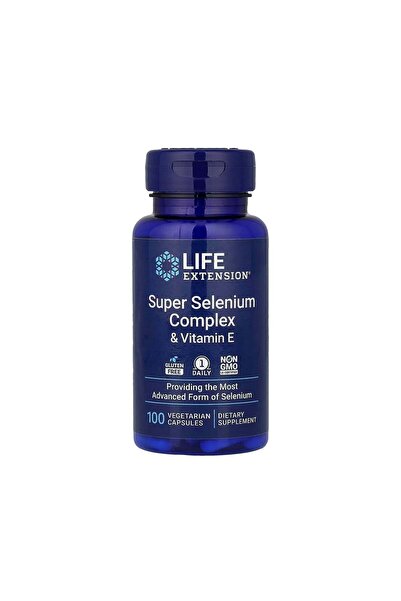 Life Extension Super Selenium Complex & Vitamin E - 100 Vegetarian Capsules