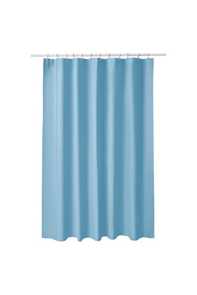 IKEA Modern Mavi Duş Perdesi 180x200 - Şık Banyo Aksesuarı