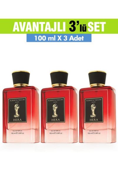 Alberto Taccini 3'Lü Set Alberto Taccini HERA Kadın Parfümü - 100 ml