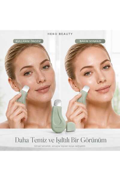 heko beauty Metal Uçlu Cilt Bakım Spatulası – Gözenek ve Yüz Temizleme Aparatı