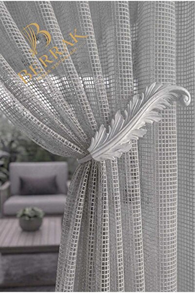 LisabellaHome Linora File Fon perde Gri renk 1x3 sık pile Dikişli Yeni Trend ...