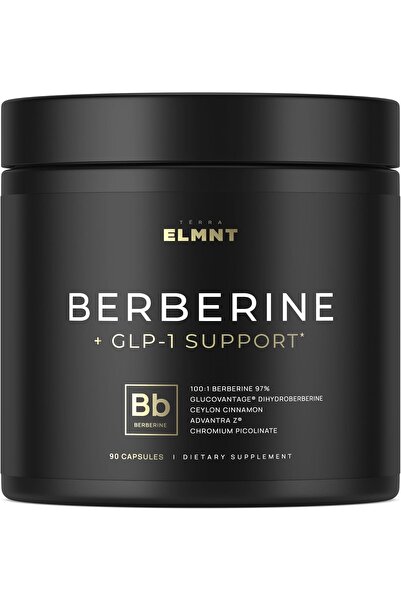 TERRA ELMNT Super GLP-1 Berberine Supplement w. Dihydroberberine, Ceylon Cinn...