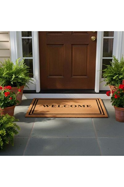 Danube Home Welcome Anti Slip Washable Door Mat 50x75Cm Natural, Compact Safe...