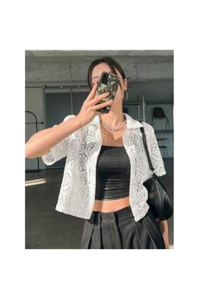 OEM Cardigan delicat cu dantelă frontală pentru femei, bluză elegantă, casual...