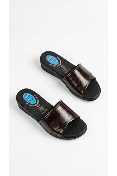 ARTI ARTI AYAKKABI Artı&Jel-5000 Orthopedic Gel Women's Slippers with Heel Sp...