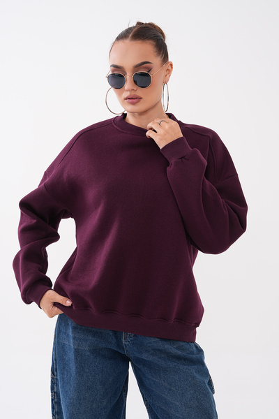 Mega Life Basic Three-Yarn Sweat with Shoulder Detail