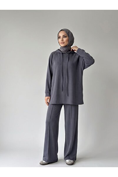 Lunsera Store Partial Model Hooded Suit-Anthracite