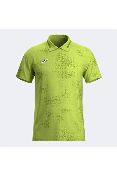 Joma 104826.427 Smash Men's Tennis Polo T-Shirt Lime Green