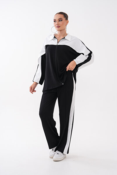 Mega Life Cupra Fabric Garnished Zippered Oysho Set