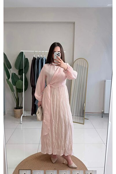 Ceremony 747 Yandan Tie-Up Nile Dress Yellow
