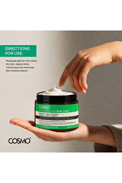 Cosmo Body Cream Geranium Concord 330ml| Deep Hydration & Nourishment | Softens, Smoothens