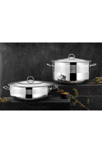 Sofram Grand Pilav-Karnıyarık 36x13 Cm Tekli Basık Tencere / 12 Lt
