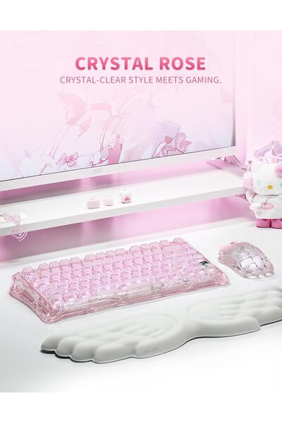 Gravastar لوحة مفاتيح ميركوري K1 لايت 75% ميكانيكية للألعاب، إضاءة RGB، اتصال...