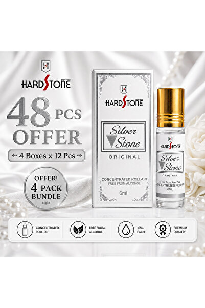 HARD STONE عطر سيلفر ستون أتار رول أون 6 مل