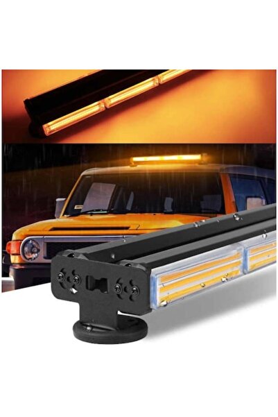 lumixauto Lampă de avertizare tip rampă 60 cm, bară cu stroboscop dublu, 12V-...