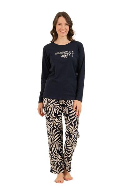 Arnetta Girl's Navy Blue Pajama Set 3738-X