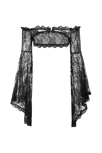 OEM Șal gotic cu mânecă clopot, rochie gotică din dantelă
