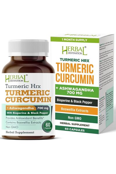 Herbal Destination Turmeric Curcumin with Boswellia 60 Caps