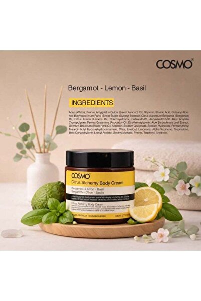 Cosmo Body Cream Citrus Alchemy 330ml| Deep Moisturization & Nourishment | Hydrates, Softens