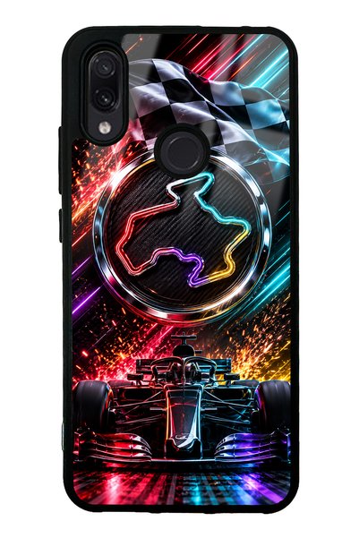 S Mode حافظة هاتف لامعة بتصميم Apex Lights لهاتف Xiaomi Redmi Note 7