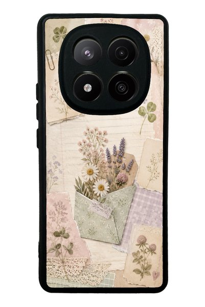 S Mode غطاء هاتف لامع بتصميم دفتر يوميات Wildflower لهاتف Xiaomi Redmi Note 1...
