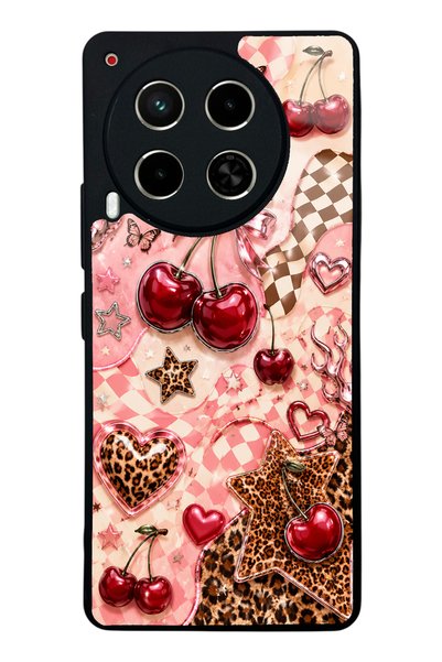 S Mode Tecno Camon 30 Cherry Rebel Pop Design Glossy Phone Case
