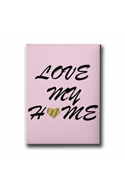 enmalife Διακοσμητικός πίνακας τοίχου από καμβά "Love My Home"