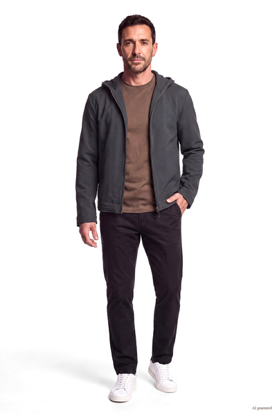 Emporio Armani Men's Bird and Goose down Filled Regular Cut Hooded Long Sleev...