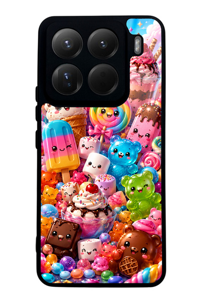 S Mode Xiaomi Mi 15 Pro Kawaii Candy Party Design Glossy Phone Case