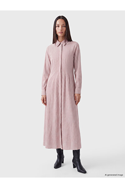 LC Waikiki Lcw Everyday Plaid Poplin Shirt Dress