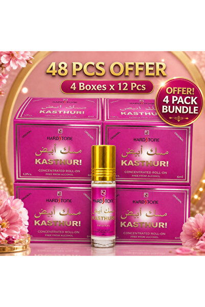 HARD STONE Kasthuri Pink Attar Perfume Roll-On 6ml