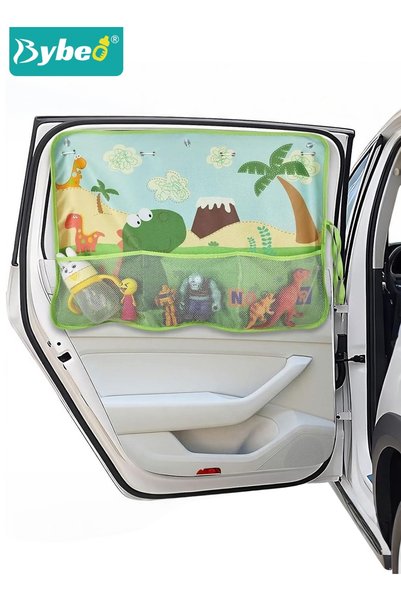 BYBEO Car Window Shade for Baby, Retractable Car Side Window Sunshade Curtain...