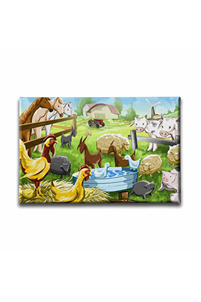 enmalife Animal Farm Decorative Canvas Wall Painting