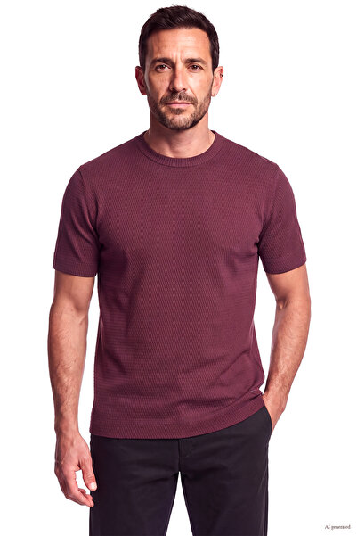 Emporio Armani Men's Regular Cut Cotton Jacquard Jersey Fabric Short Sleeve C...