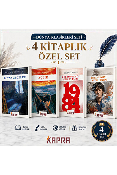 Kapra Yayıncılık Bin Dokuz Yüz Seksen Dört 1984 / Beyaz Geceler / Açlık / İns...