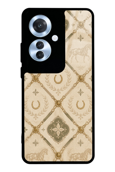 S Mode Oppo Reno 11F Maison Équestre Design Glossy Phone Case