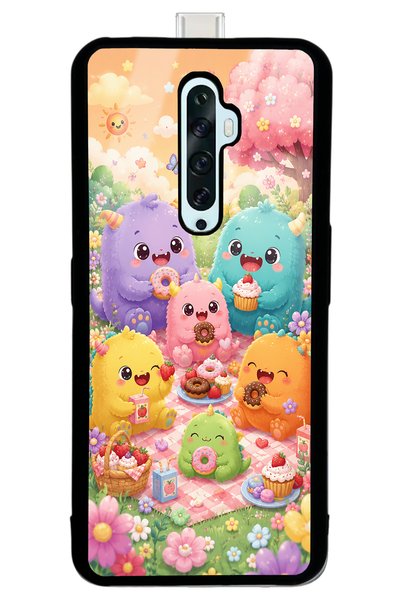 S Mode Oppo Reno 2Z Monster Picnic Party Design Glossy Phone Case