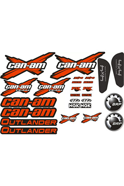 The Beast SET AUTOCOLANTE CAN-AM OUTLANDER ROSU