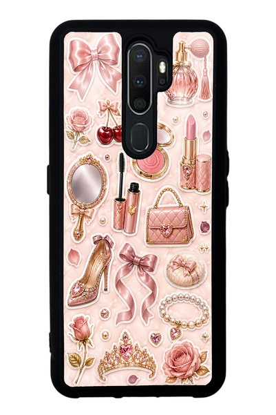 S Mode Oppo A5 2020 Rose Gold Glam Design Glossy Phone Case