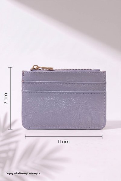 InStyle Zippered Lilac Card Holder Wallet