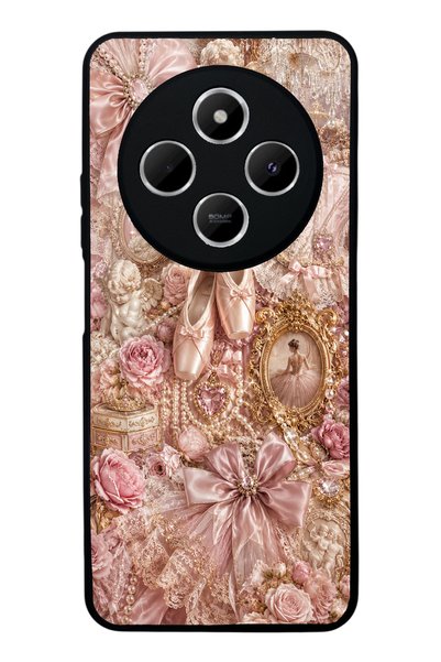 S Mode غطاء هاتف شاومي ريدمي 14C بتصميم أنجل باليه لامع