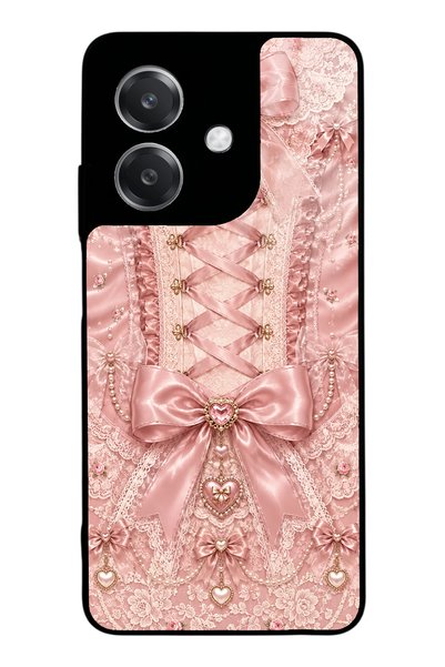 S Mode Oppo A3 Pink Corset Coquette Design Glossy Phone Case