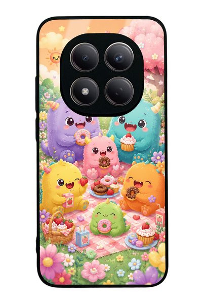 S Mode Xiaomi Redmi Note 15 Pro 5g Monster Picnic Party Design Glossy Phone Case