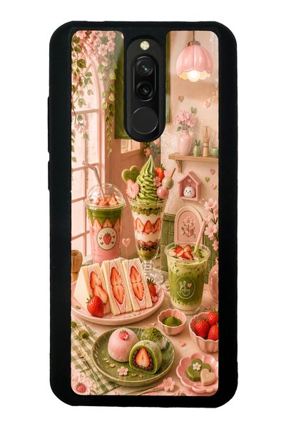 S Mode حافظة هاتف Xiaomi Redmi 8 بتصميم لامع مع زاوية ماتشا بيري