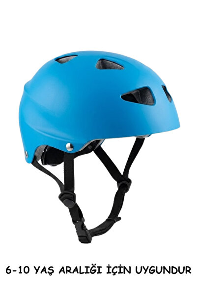 Cool Wheels Mavi Çocuk Koruyucu Kask 6-10 Yaş - 48-52 cm Kafa Ölçüsü Ayarlana...