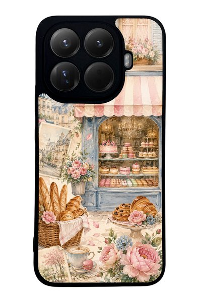 S Mode Xiaomi Mi 15t Pro Paris Café Bloom Design Glossy Phone Case