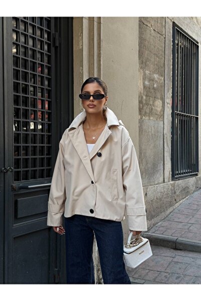 Ekim Store Hooded Buttoned Double-Breasted Trench Coat